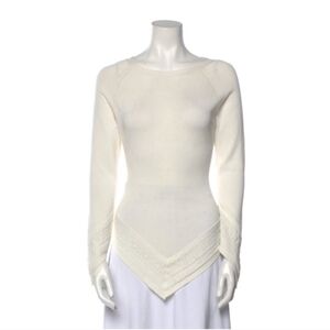 ROSIE ASSOULIN  Cream Wrap Sweater
